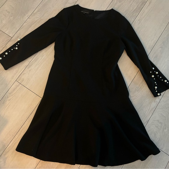 Preston & York Dresses & Skirts - Pretty Preston & York embellished black dress with pearls